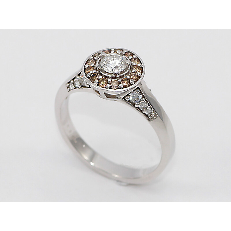 Bohemia Brilliant Zlatý prsten s diamanty z bílého zlata - 019 (Au585) vel. 48