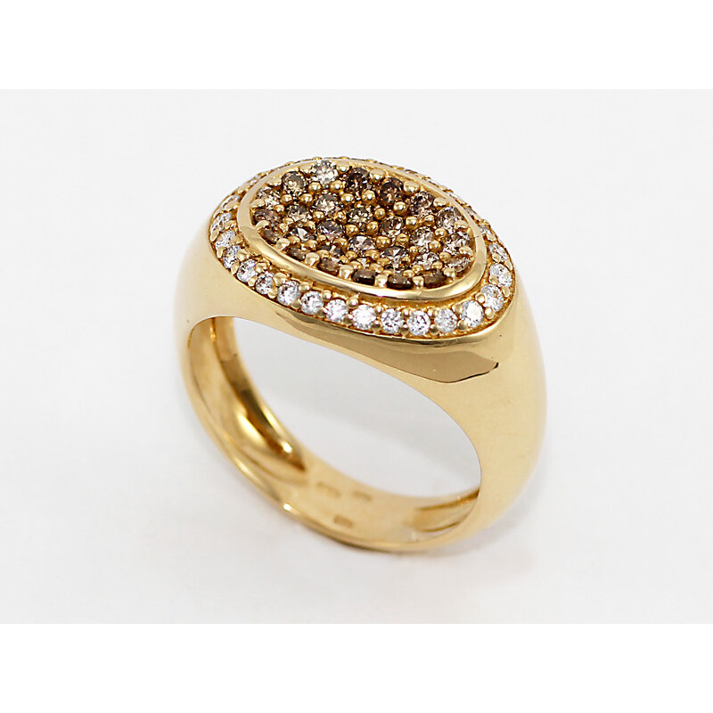Bohemia Brilliant Zlatý prsten s diamanty ze žlutého zlata - 049 (Au585) vel. 51