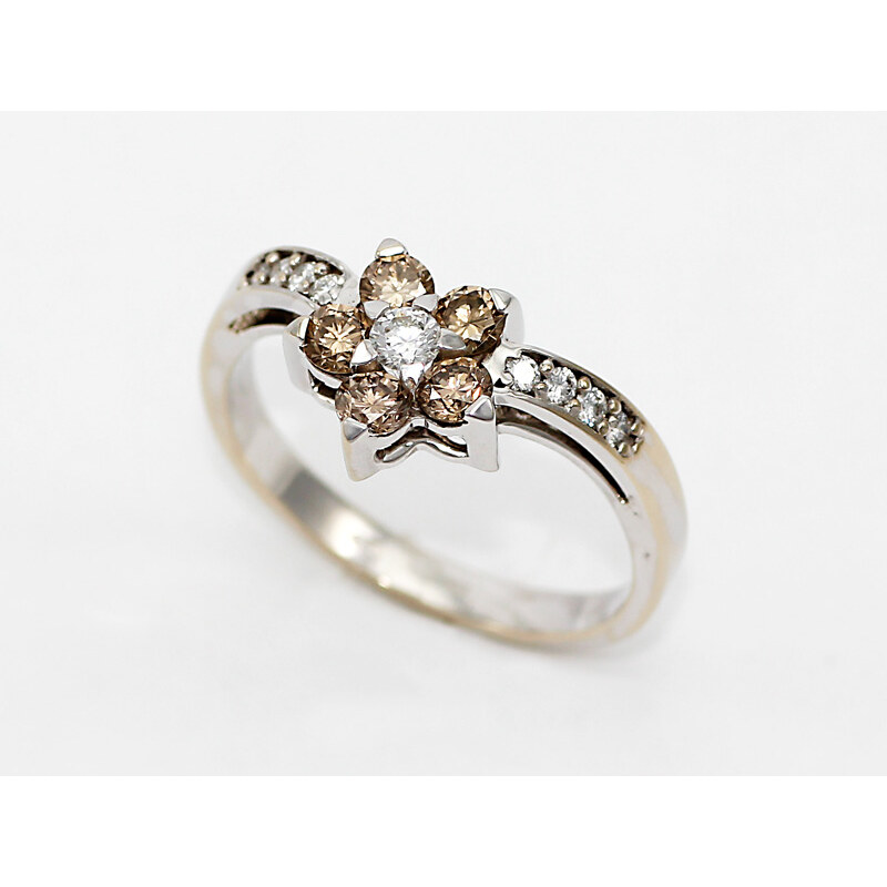 Bohemia Brilliant Zlatý prsten s diamanty z bílého zlata - 053 (Au585) vel. 50