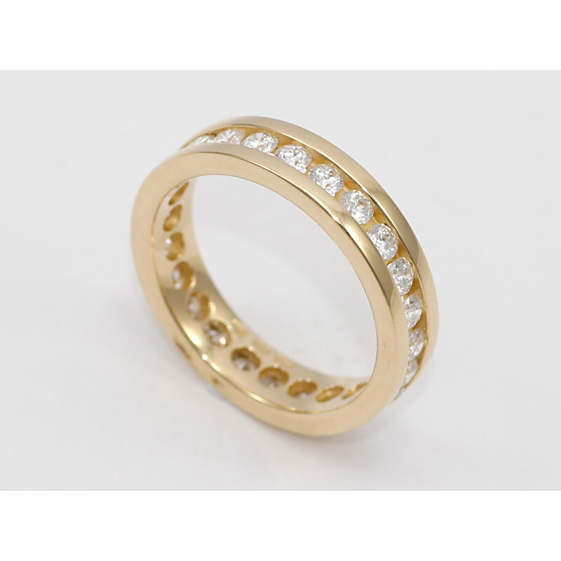 Bohemia Brilliant Zlatý prsten s diamanty, ze žlutého zlata - 123 (Au585) vel. 50