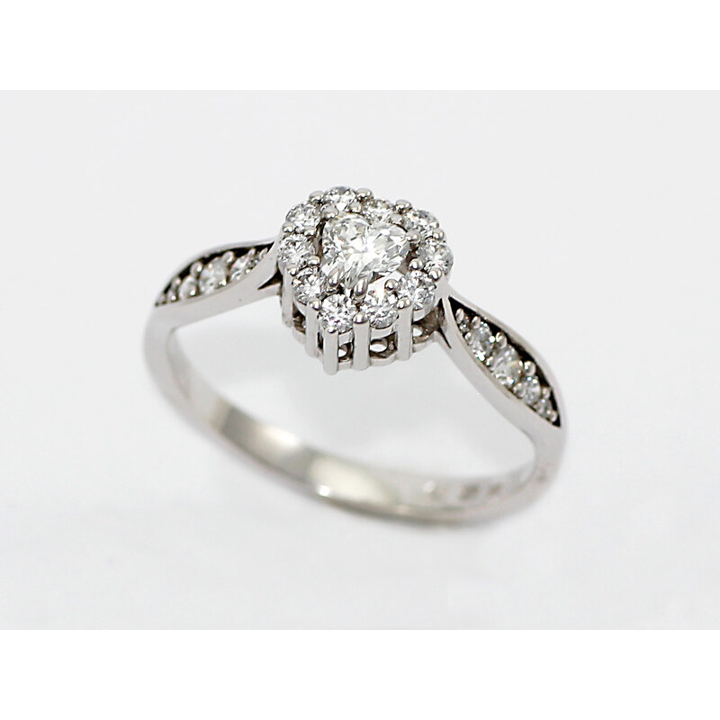 Bohemia Brilliant Zlatý prsten s diamanty, z bílého zlata - 001 (Au750) vel. 50