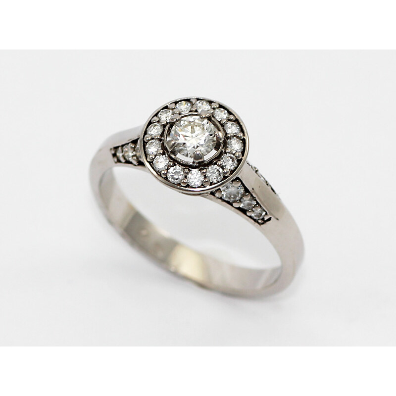 Bohemia Brilliant Zlatý prsten s diamanty, z bílého zlata - 004 (Au750) vel. 50
