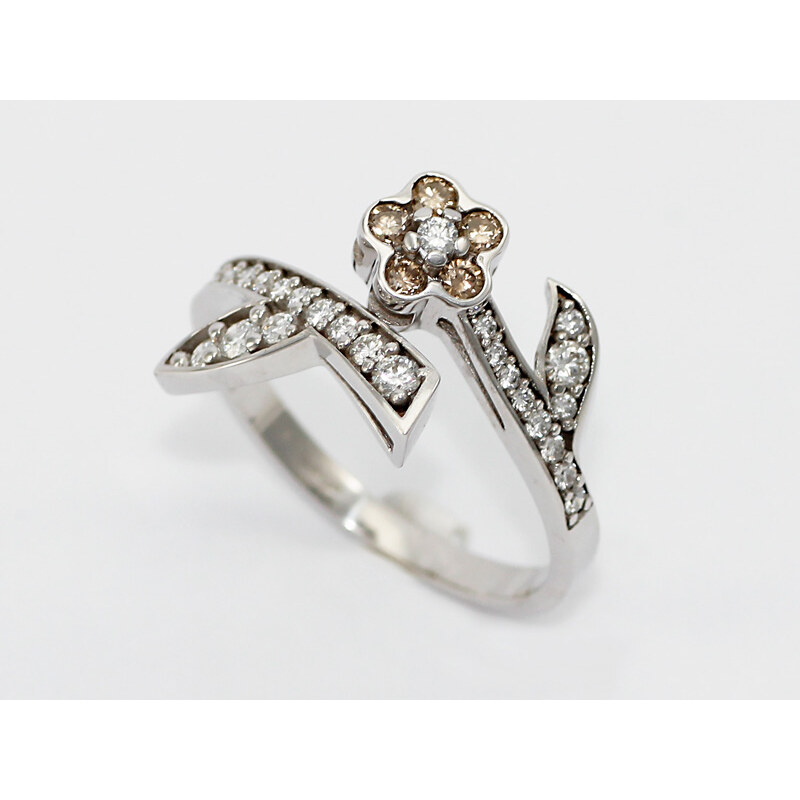 Bohemia Brilliant Zlatý prsten s diamanty, z bílého zlata - 005 (Au750) vel. 50