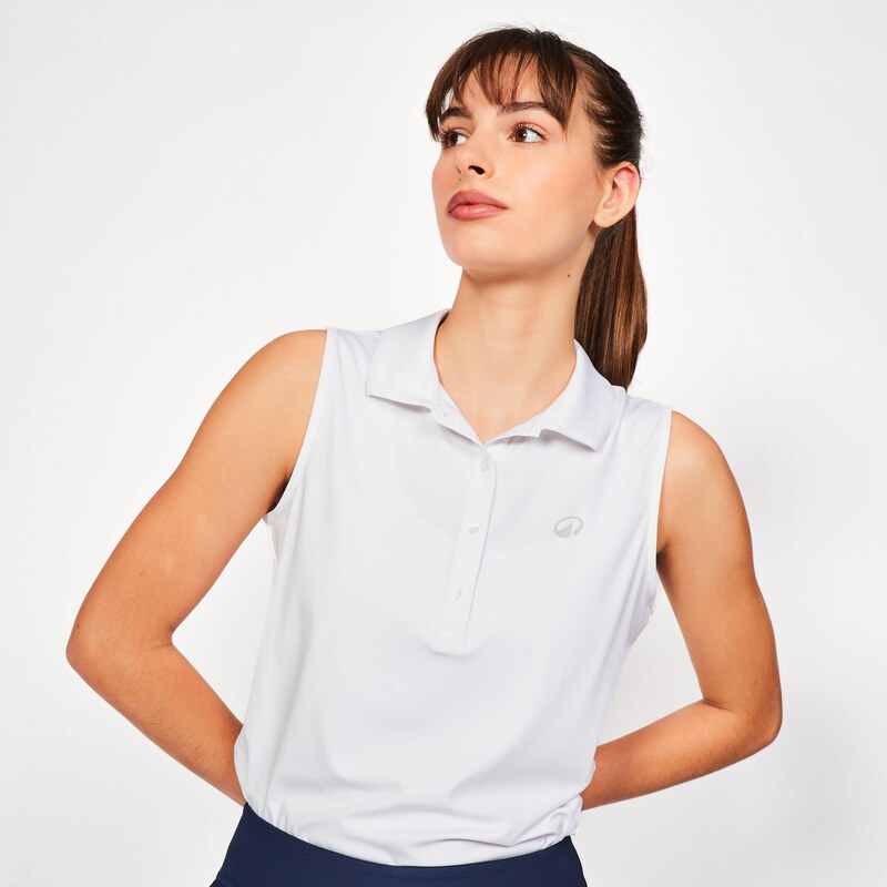 INESIS Dámské golfové polo bez rukávů WW500 104619659