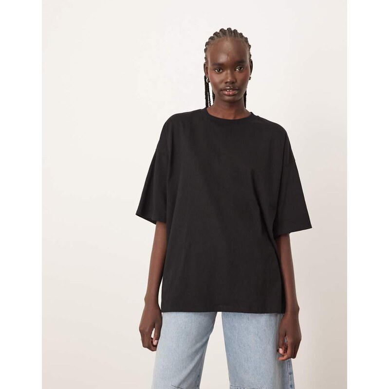 ARRANGE oversized premium heavy weight t-shirt in black 104619994