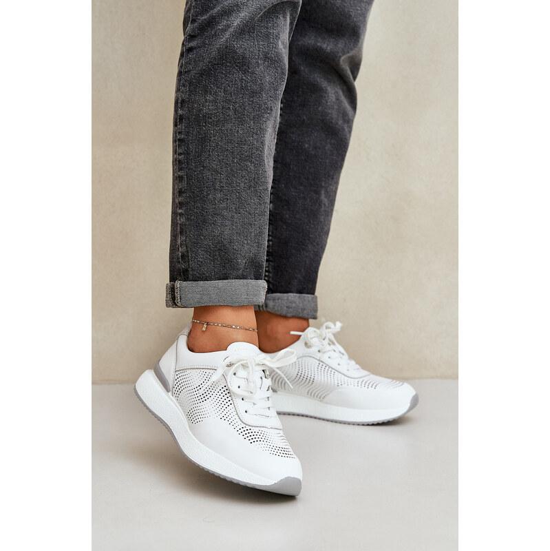 S. BARSKI Kožené Sportovní Boty Dámské Sneakers S.Barski