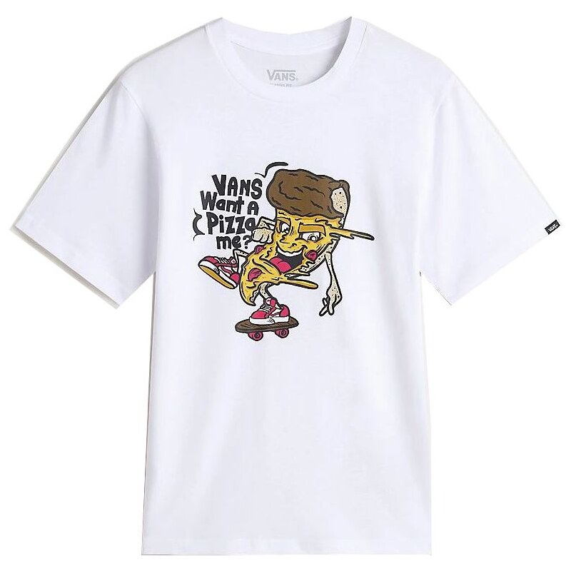 TRIKO VANS Pizza Me S/S YOUTH - bíá -
