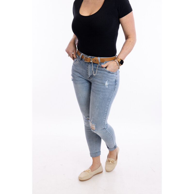 REDSEVENTY DENIM Dámské džíny MAREN light blue [F508-24] Barva: Světle 104633397