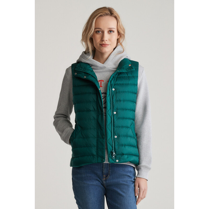 VESTA GANT LIGHT DOWN VEST DEEP FOREST