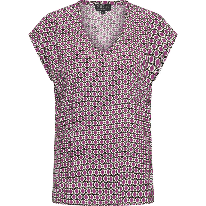 Zilch 51VCR10.086 Dámská halenka 001316 - Graphic Berry mix barev 104649418