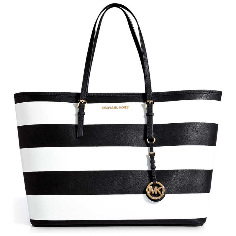 Michael Michael Kors Striped Leather Tote