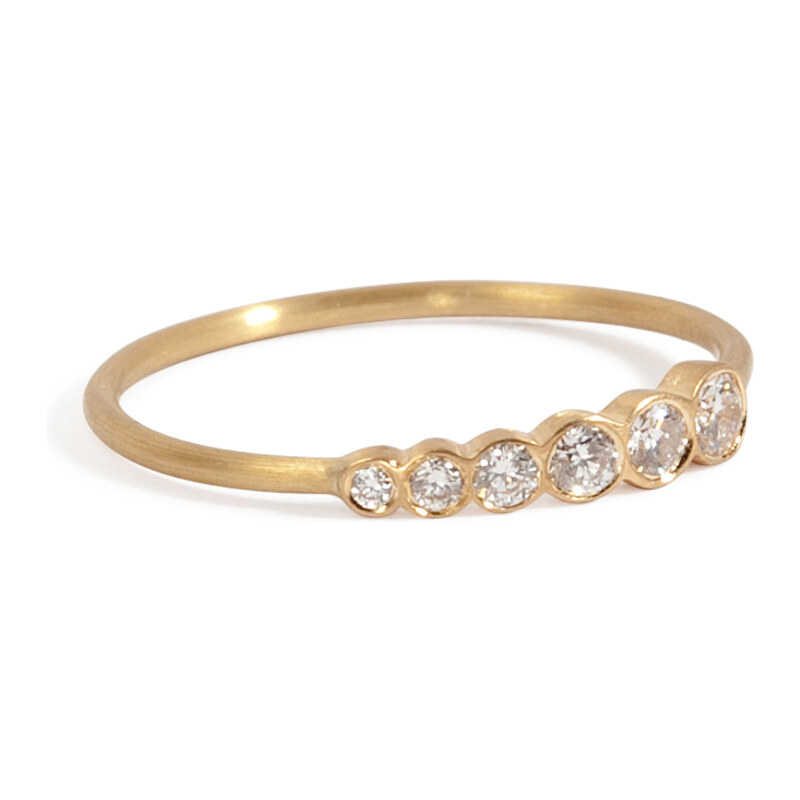 Sophie Bille Brahe Gold/Diamond Pleine de Lune Grand Ring