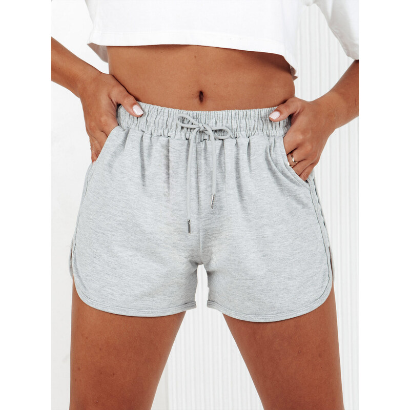 BASIC Světle šedé teplákové šortky GO SPORT Šedá 96596546
