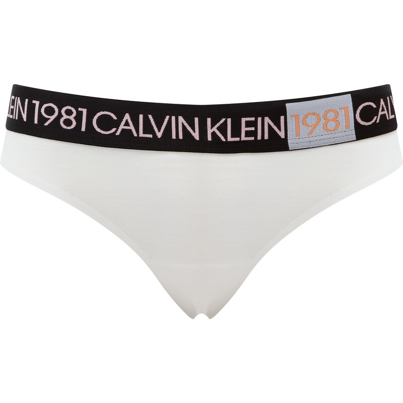 Dámská tanga QF5448E-100 - Calvin Klein
