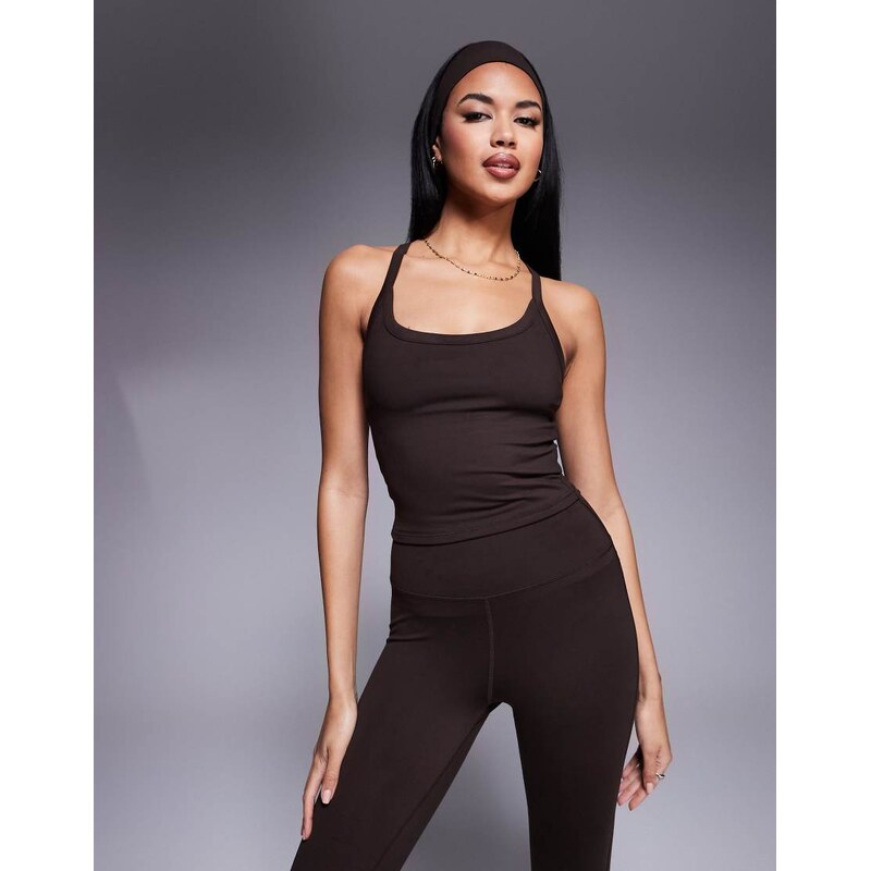4505 Icon soft touch yoga cami with inner bra and adjustable straps in 115566663