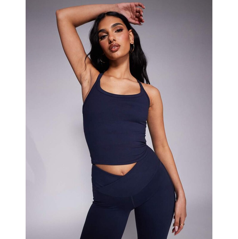 4505 Icon soft touch yoga cami with inner bra and adjustable straps in 112916963