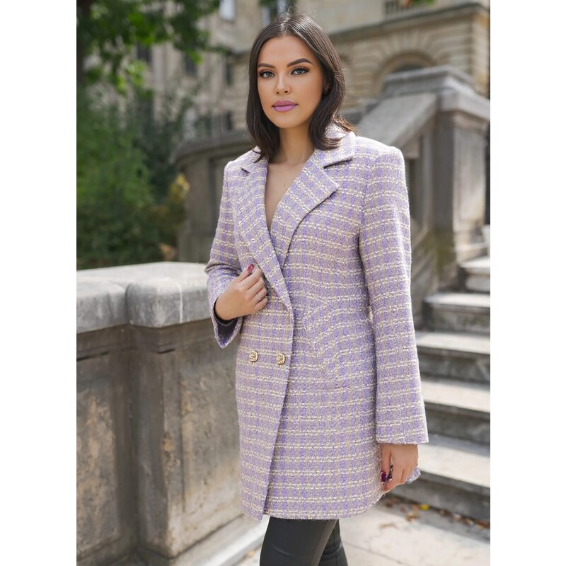 Glamorous by Glam Dámský kabát - lila 57564422