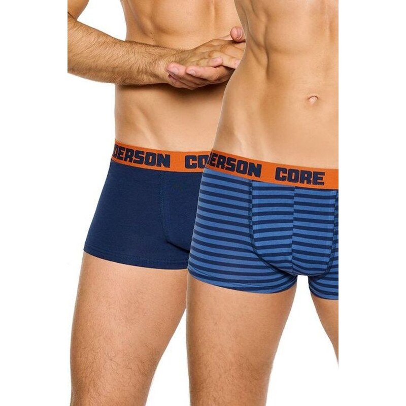Henderson 2pack boxerky Naff Core modré a s proužky
