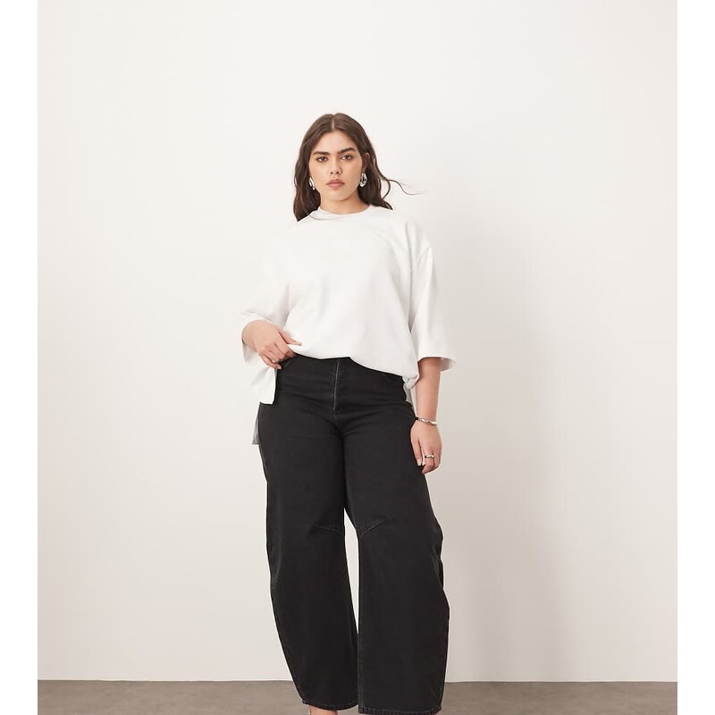 ARRANGE Curve Sydney denim barrel leg jean in washed black
