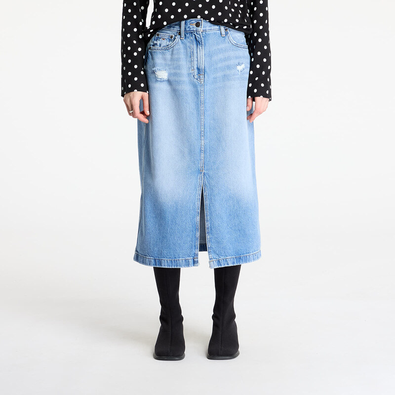 Tommy Hilfiger Sukně Tommy Jeans Claire Midi Skirt Denim 26