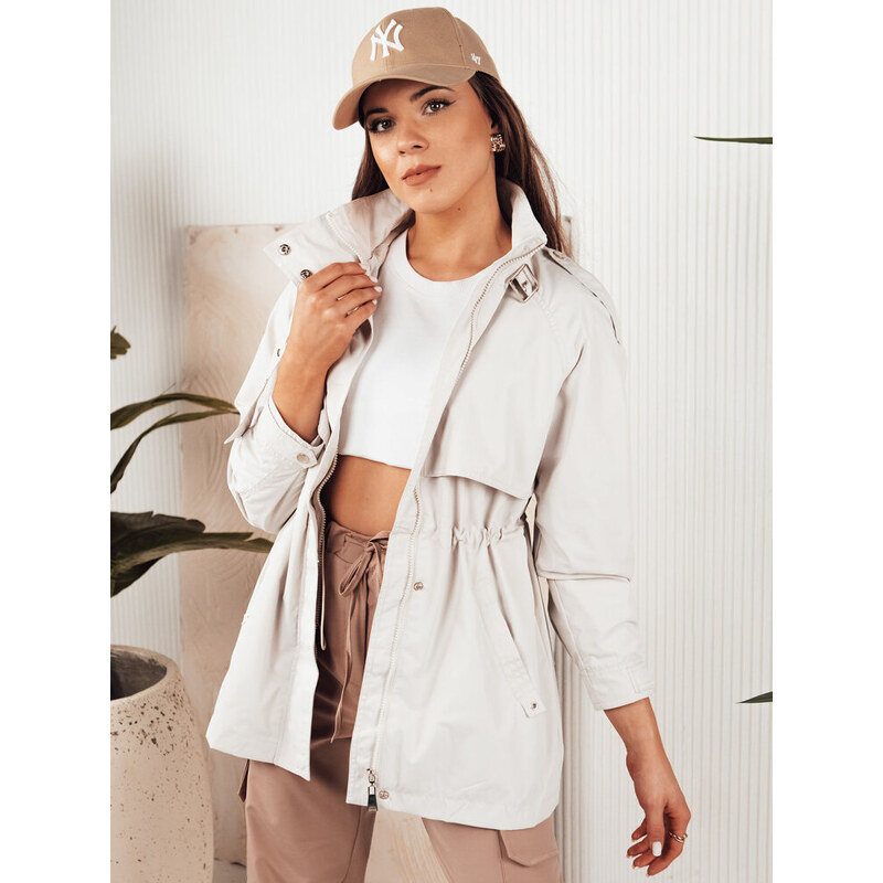 BASIC Bílá dámská stylová parka TILAN 90958331