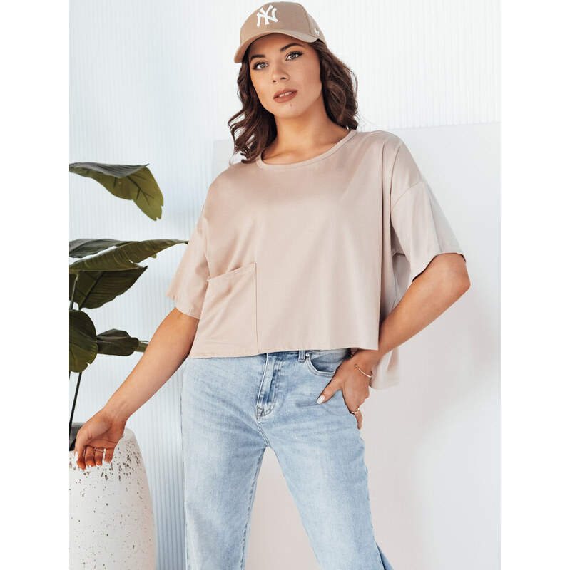 BASIC Béžové oversize tričko ARRIWA Béžová