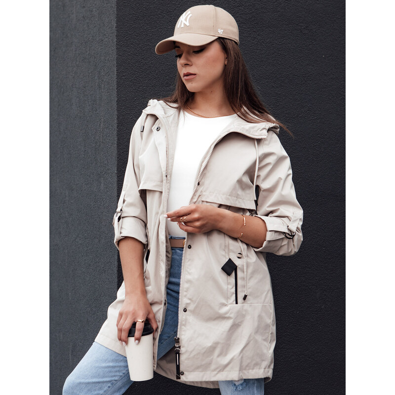 BASIC Světle šedá parka MEROY TY4394