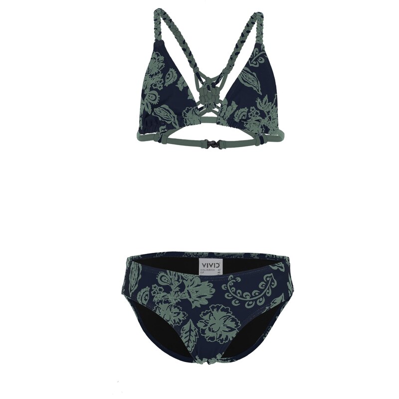 VIVID Bikiny noční modrá / tmavě zelená