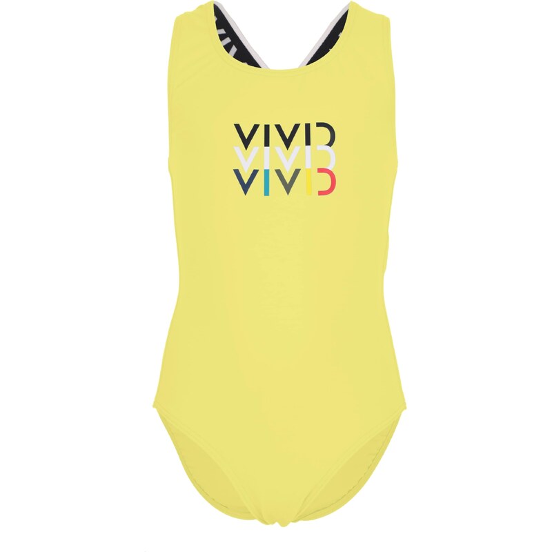 VIVID Plavky modrá / limone / černá / bílá