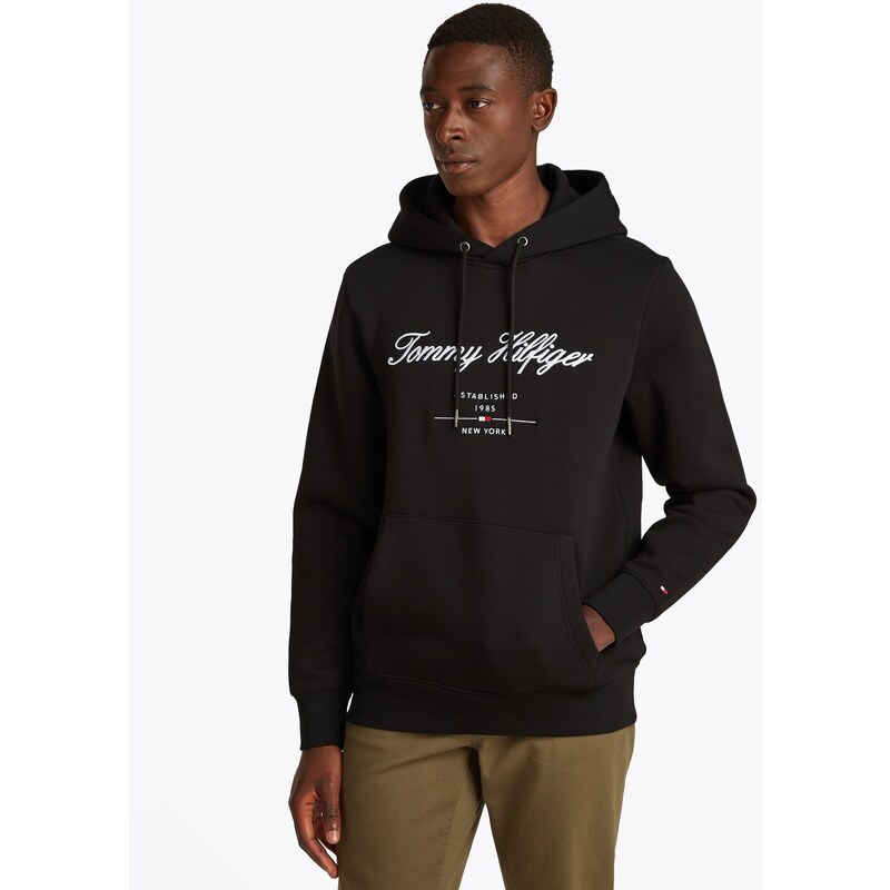 Tommy Hilfiger SCRIPT Logo Hoodie BLK