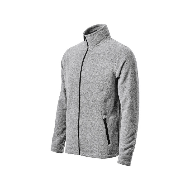fleece pánský stříbrný melír model 20706371 - MALFINI, a.s.