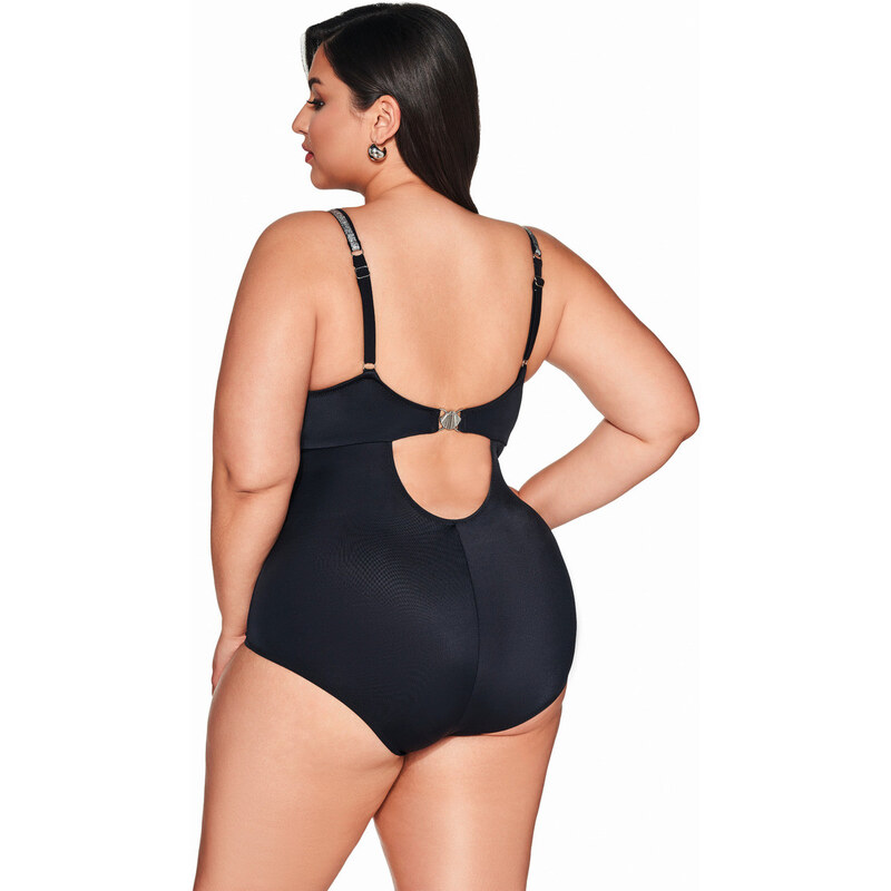AVA SWIMWEAR JEDNODÍLNÉ PLAVKY SKJ 63 ČERNÉ 113455095