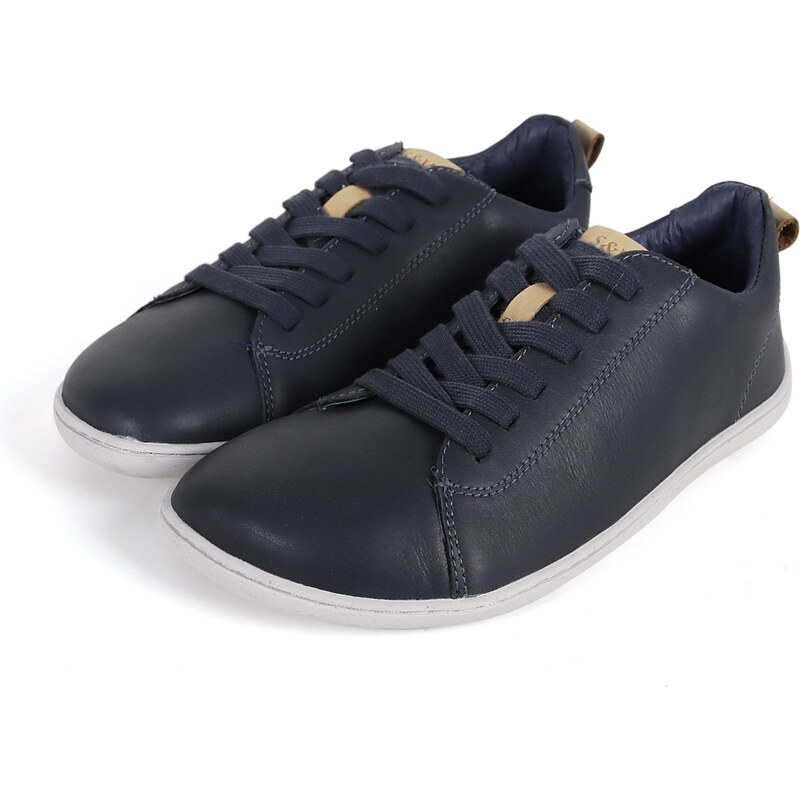 Dámské kožené tenisky S088-51645 Stitch Walk modrá 104688389