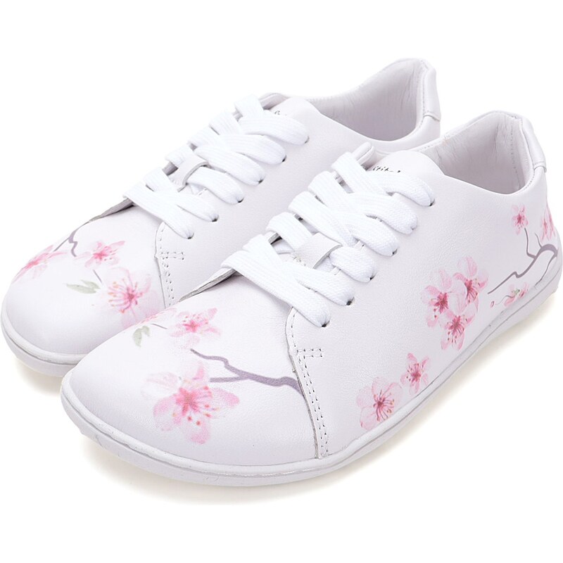 Dámské kožené tenisky S088-51222 Stitch Walk bílá 104688390