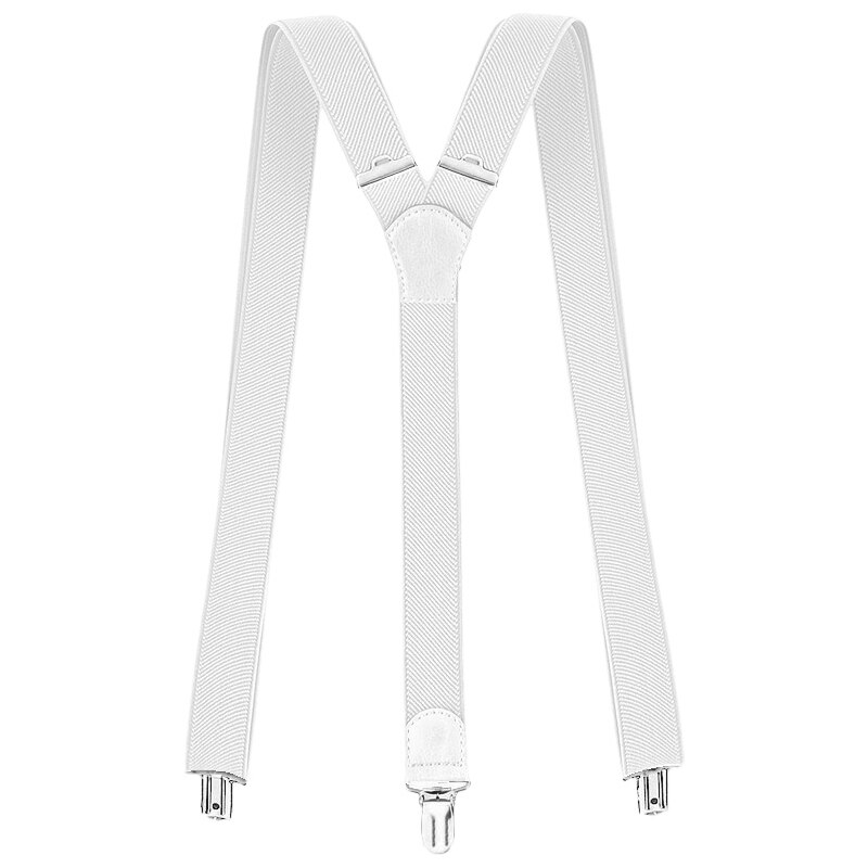 TifanTEX Šle na kalhoty bílé šířka 2,5cm