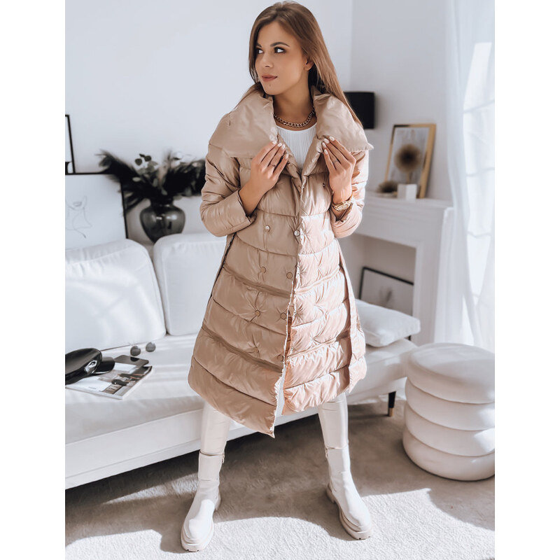 BASIC Béžový prošívaný kabát 3v1 LONDON PREMIUM Béžová 74940672