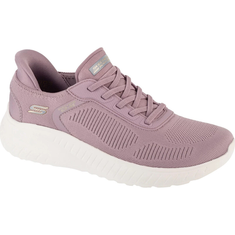Růžové dámské tenisky Skechers Slip-Ins: BOBS Sport Squad Chaos