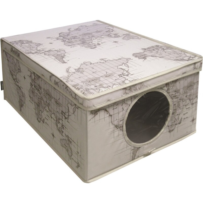 Úložný box Ordinett Maps, 50 x 42 cm