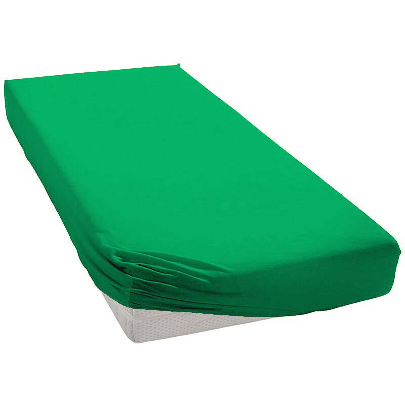 Polášek Jersey prostěradlo zelené Rozměr: 100x200 cm
