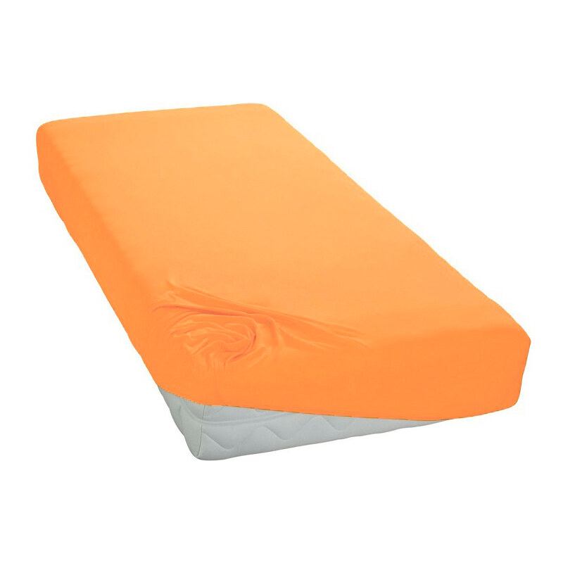 Polášek Jersey prostěradlo pomerančové Rozměr: 60x120 cm