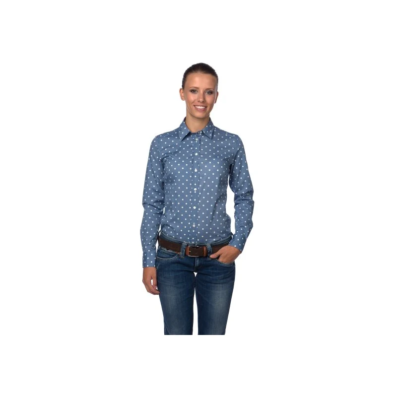 Gant dámská košile s puntíky 34 tmavě modrá - GLAMI.cz