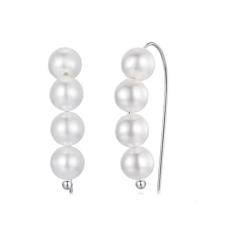 GRACE Silver Jewellery Perlové náušnice Christina - stříbro 925/1000 104720574