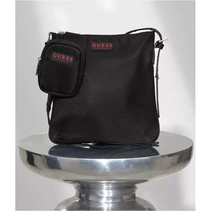 GUESS dámská kabelka, crossbody Black Red Logo