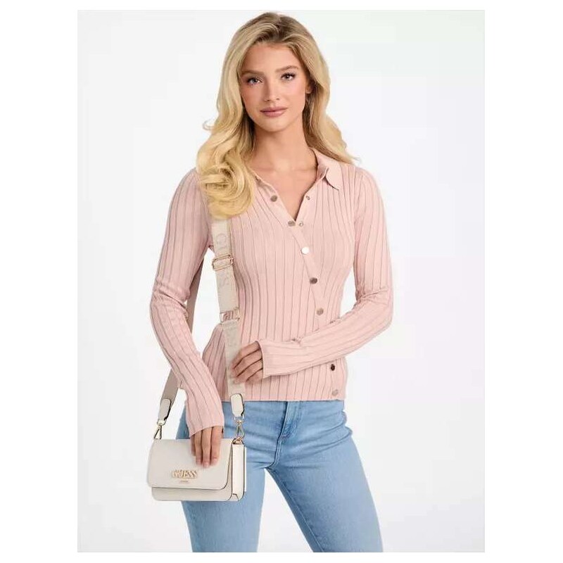 GUESS dámská kabelka, crossbody Utopie mléčná