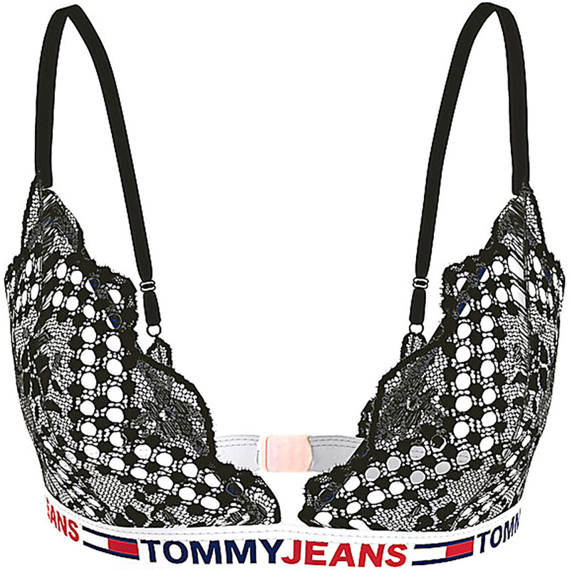 Dámská nevyztužená podprsenka Jeans Lace UW0UW03829-BDS - Tommy