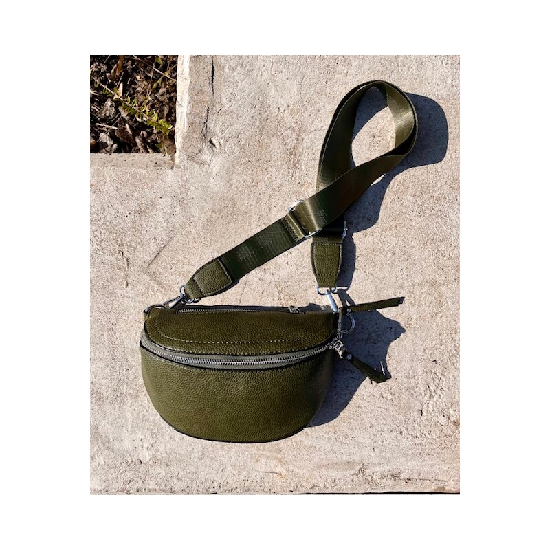 Piazza Italia Dámská crossbody ledvinka - zelená 104731208