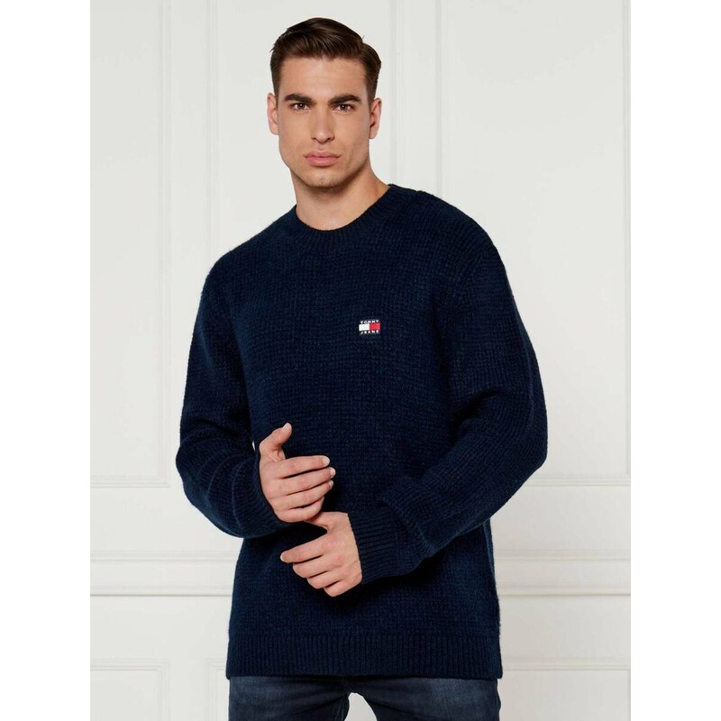 Tommy Jeans pánský tmavě modrý svetr