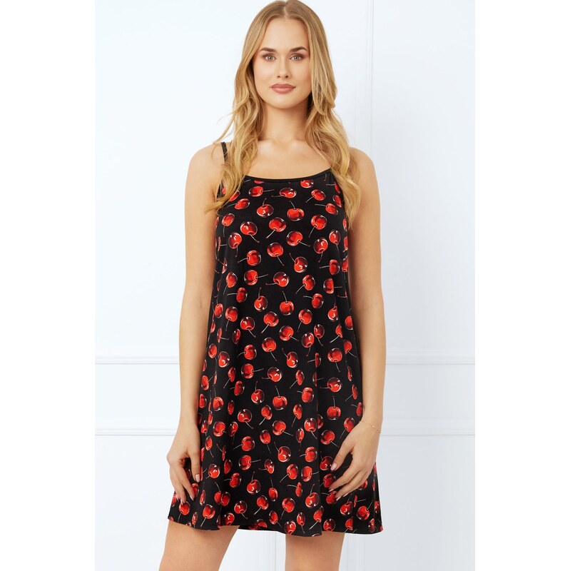 Italian Fashion noční košile na ramínkách Cherry - bavlna