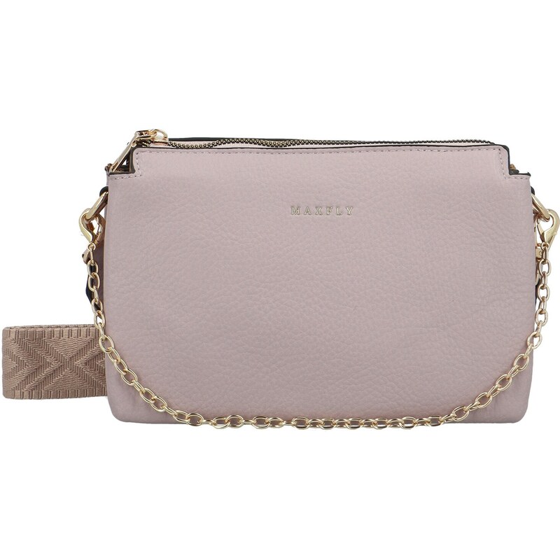 MaxFly Stylová dámská koženková crossbody kabelka Ebbas, fialová
