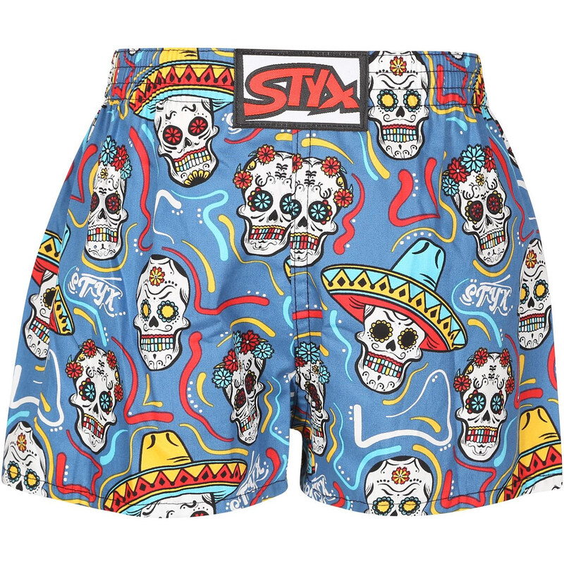 Dětské trenky Styx art klasická guma lebky (J1856) 6-8